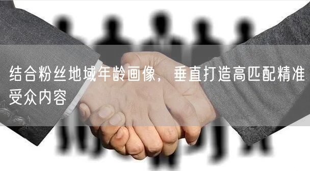 结合粉丝地域年龄画像，垂直打造高匹配精准受众内容