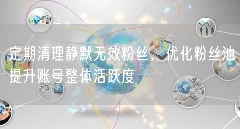 定期清理静默无效粉丝,优化粉丝池提升账号整体活跃度