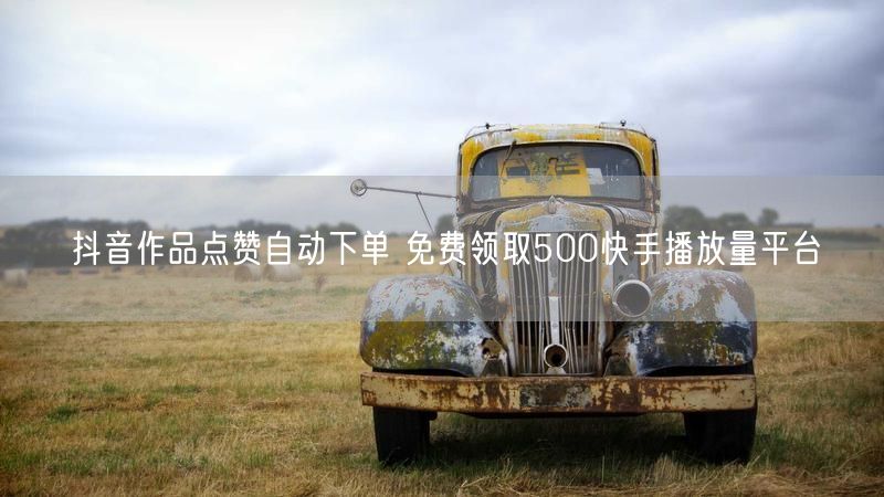 抖音作品点赞自动下单 免费领取500快手播放量平台
