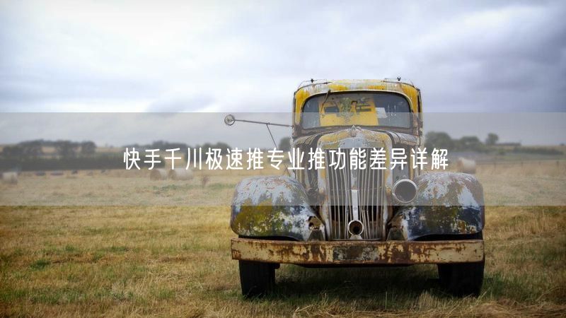 快手千川极速推专业推功能差异详解