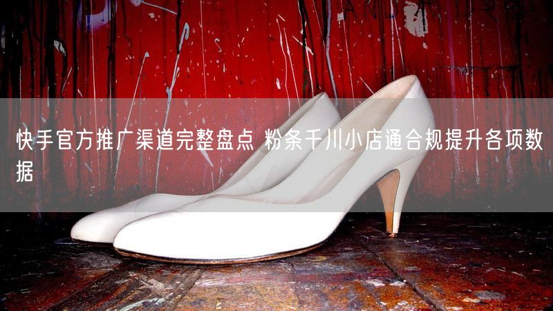 快手官方推广渠道完整盘点 粉条千川小店通合规提升各项数据