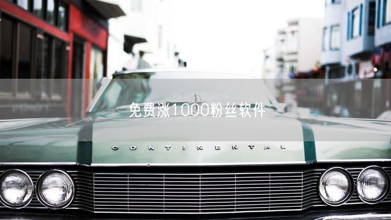 免费涨1000粉丝软件