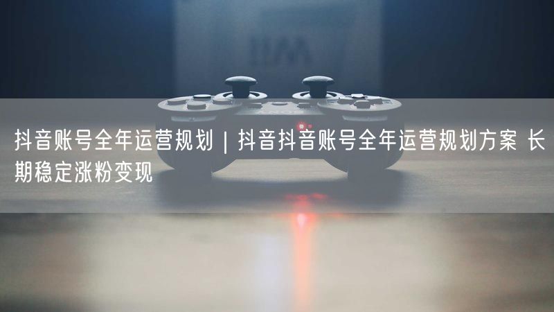 抖音账号全年运营规划｜抖音抖音账号全年运营规划方案 长期稳定涨粉变现