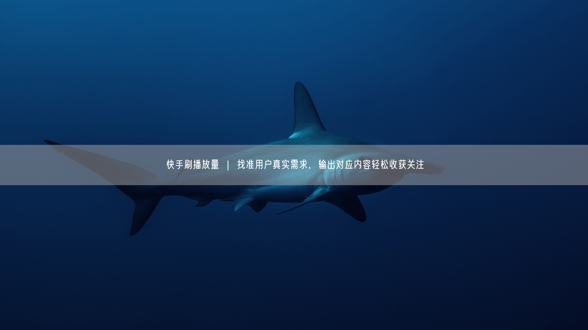 快手刷播放量 ｜ 找准用户真实需求，输出对应内容轻松收获关注
